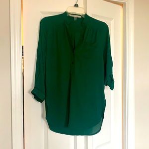 Green blouse 3/4 sleeves